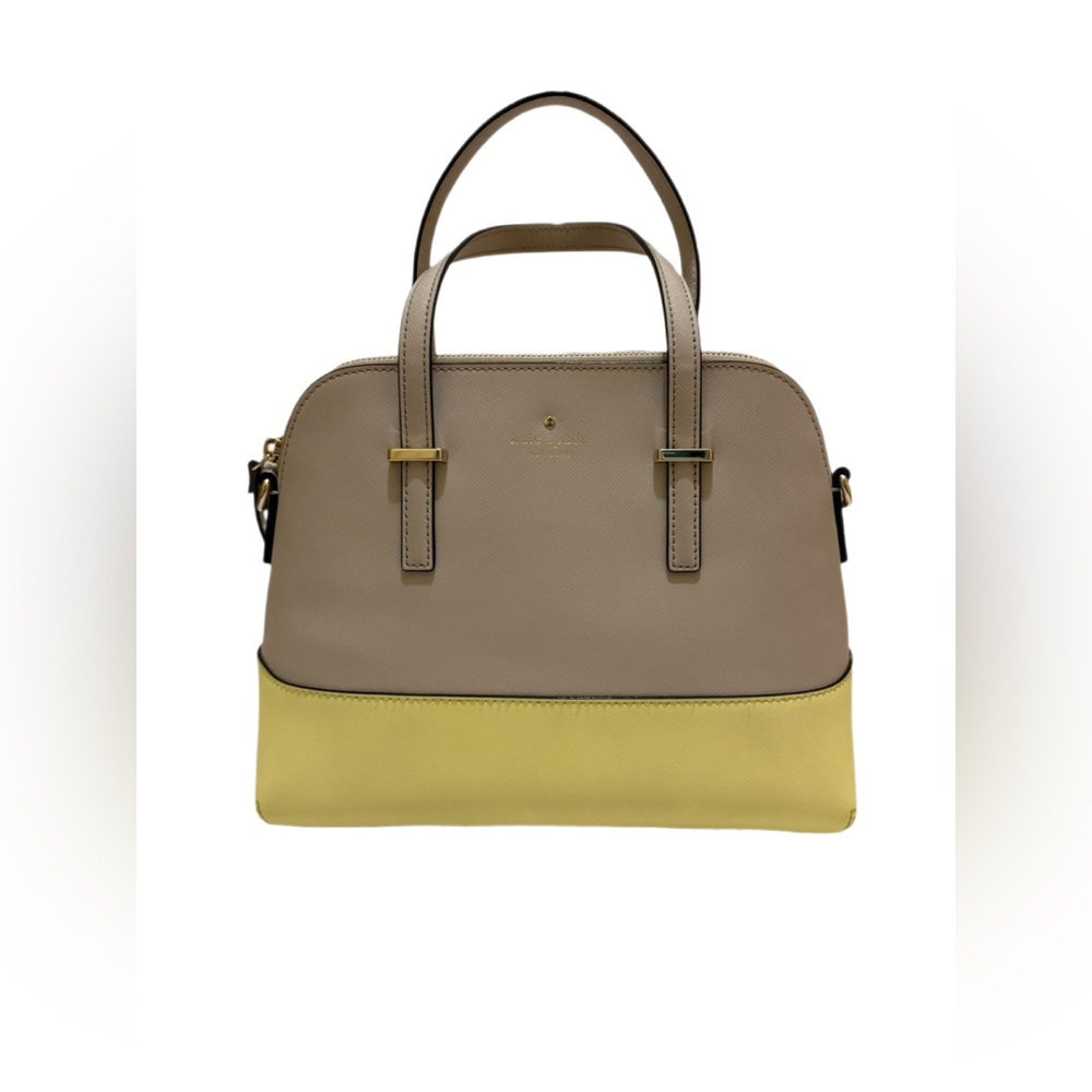 Kate Spade Yellow & Tan Cedar Street Maise convertible crossbody shoulder bag - Picture 15 of 15